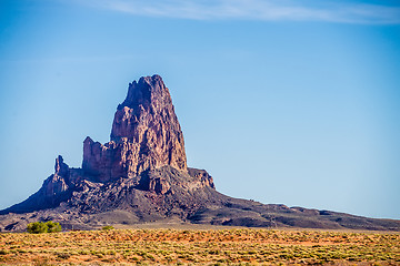 Image showing El Capitan Peak just north of Kayenta Arizona in Monument Valley