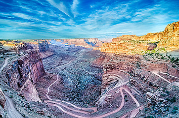 Image showing white rim road - Canyonlands National park Utah