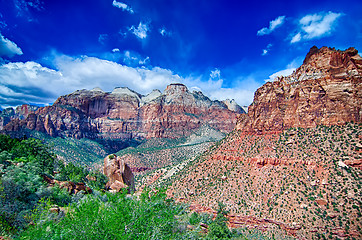 Image showing Colorful Zion Canyon National Park Utah