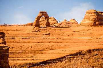 Image showing  famous Delicate Arch in Arches National Park