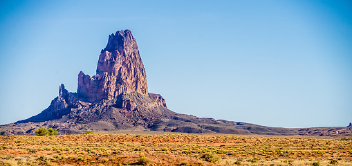 Image showing El Capitan Peak just north of Kayenta Arizona in Monument Valley