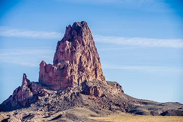 Image showing El Capitan Peak just north of Kayenta Arizona in Monument Valley