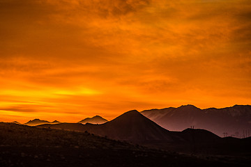 Image showing sunrise over colorado rocky mountains