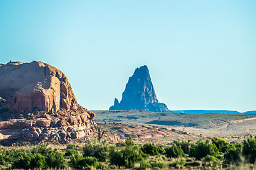 Image showing El Capitan Peak just north of Kayenta Arizona in Monument Valley