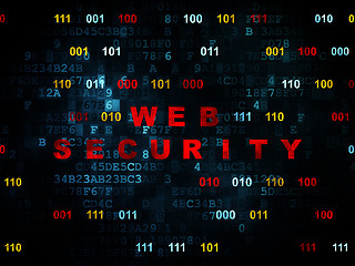 Image showing Security concept: Web Security on Digital background