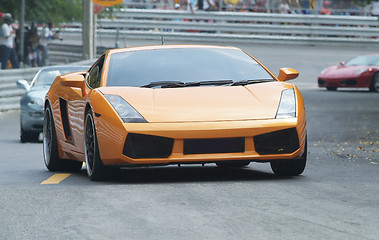 Image showing Orange, Italian sports-car