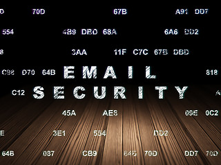 Image showing Security concept: Email Security in grunge dark room