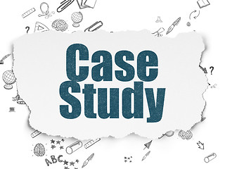 Image showing Education concept: Case Study on Torn Paper background