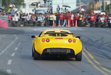 Image showing Racing car and spectators