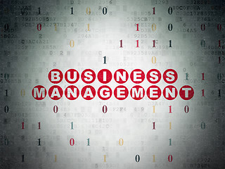 Image showing Finance concept: Business Management on Digital Paper background