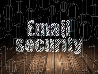Image showing Privacy concept: Email Security in grunge dark room