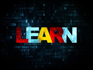 Image showing Education concept: Learn on Digital background