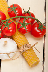 Image showing Italian basic pasta ingredients