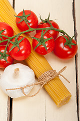 Image showing Italian basic pasta ingredients