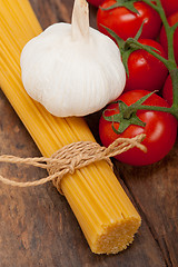 Image showing Italian basic pasta ingredients