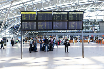 Image showing Departure Hall Hamburg Airport