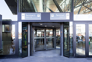 Image showing Entrance Hamburg Airport