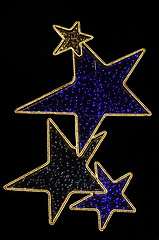 Image showing Christmas stars, London, off regent street