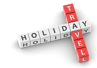 Image showing Buzzwords holiday travel