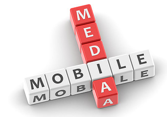 Image showing Buzzwords mobile media