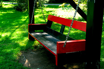 Image showing Bench swing