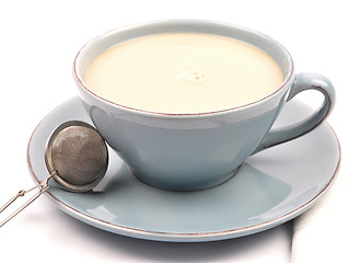 Image showing Cup of tea with milk