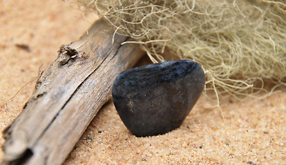 Image showing Dumortierite on beach