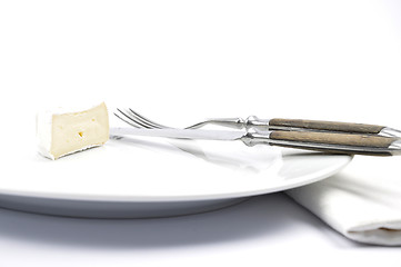 Image showing Soft cheese on plate