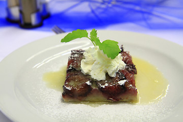 Image showing plum dessert