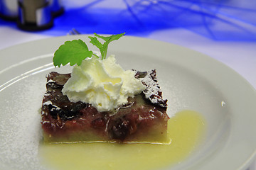 Image showing plum dessert