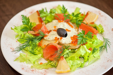 Image showing salmon salad 