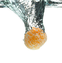 Image showing tangerine splashes