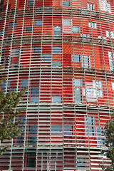 Image showing Torre Agbar. Barcelona landmark, Spain.