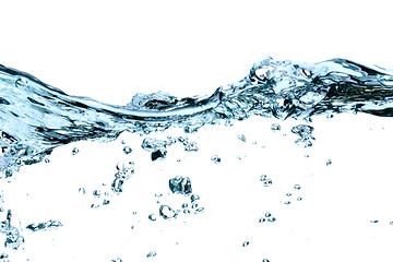 Image showing Water waves and splashes