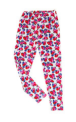 Image showing Women\'s pants (pajamas) with floral pattern