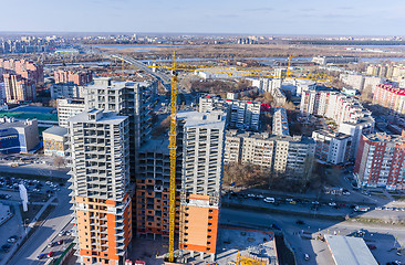 Image showing Construction of residential house in Tyumen