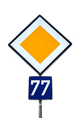 Image showing traffic sign priority