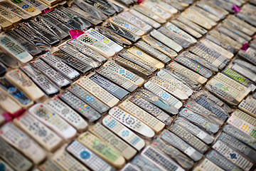 Image showing Remote Controls for Sale at a Vendor\'s Stand in Singapore