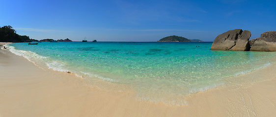 Image showing Beautiful Tropical Beach in the Similan Islands of Thailand, Sou