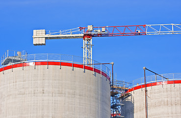 Image showing Silos under construction