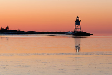 Image showing Grand Marais Light Lake Superior Cook County Minnesota USA