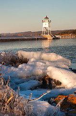 Image showing Grand Marais Light Lake Superior Cook County Minnesota USA