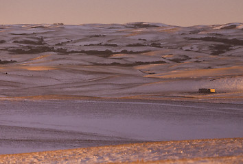 Image showing Prairie Landscape in winter