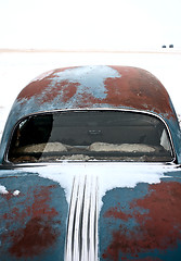 Image showing Antique abandoned car pontiac 