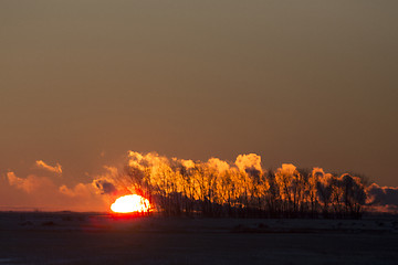 Image showing Sunset Pollution