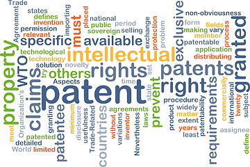 Image showing Patent background concept