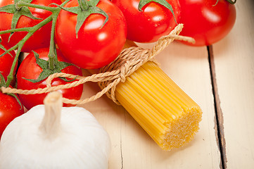 Image showing Italian basic pasta ingredients