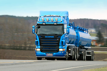 Image showing Scania R500 Tank Truck on The Road