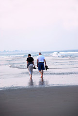 Image showing Couple beach