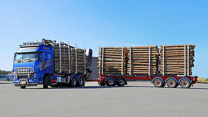 Image showing Volvo FH16 700 Logging Truck with Full Load